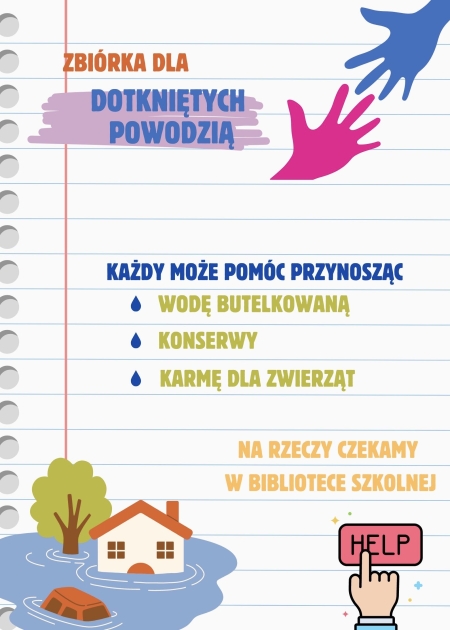 ZBIÓRKA DLA DOTKNIĘTYCH POWODZIĄ 