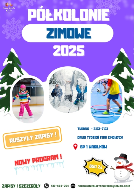 Półkolonie zimowe 2025