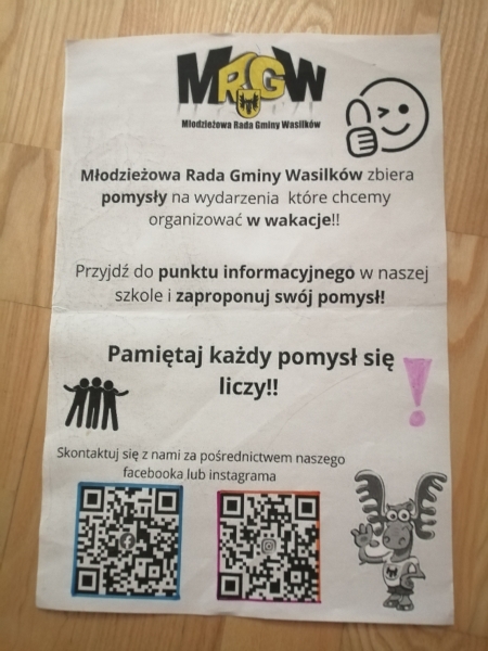 Działania uczniów w Młodzieżowej Radzie Gminy