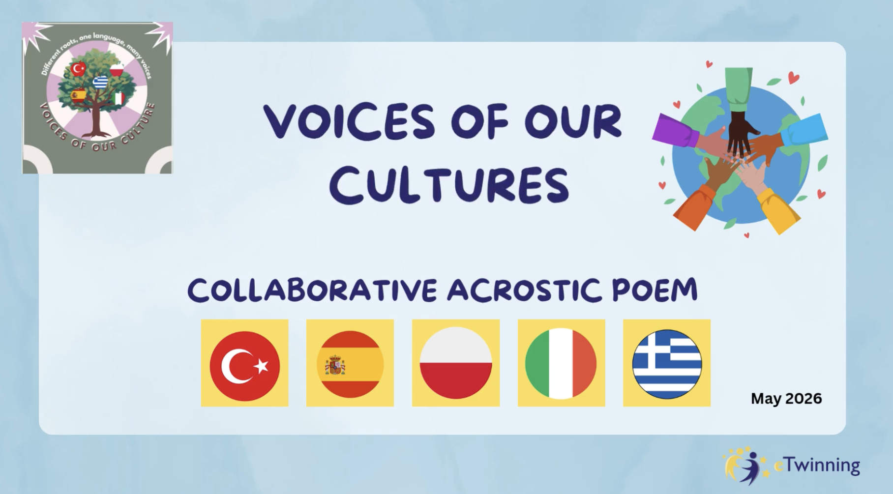 Podsumowanie projektu eTwinning „Voices of Our Cultures”